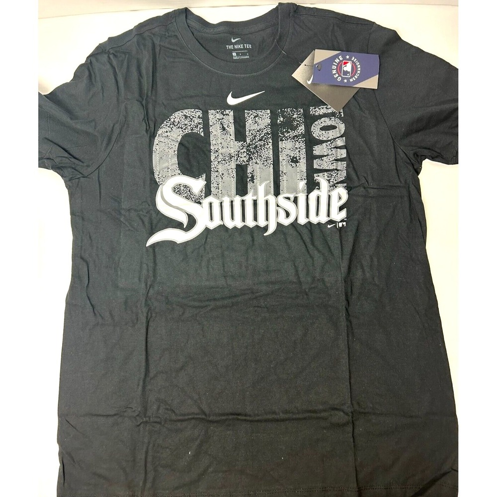 The Nike Tee Mens Chicago White Sox Chi Town Southside Black Tee Size Large